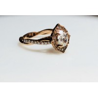 14K .50ct. Oval "Ideal" Cut Ring